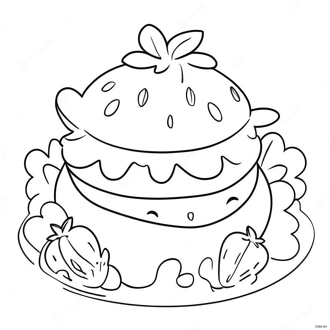 Old Original Strawberry Shortcake Coloring Page 11967 9794
