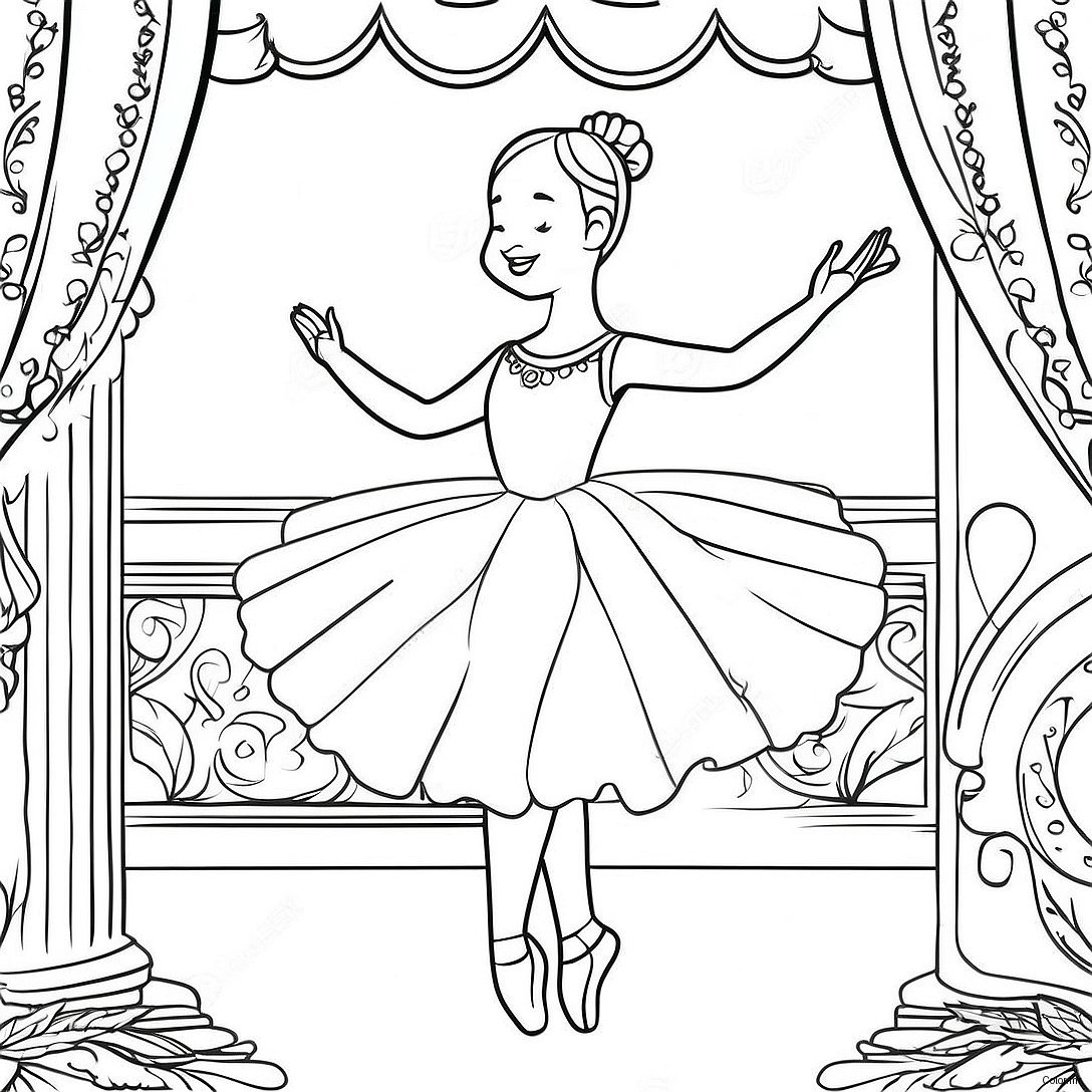 Page A Colorier Ballerine Realiste 12567 10457