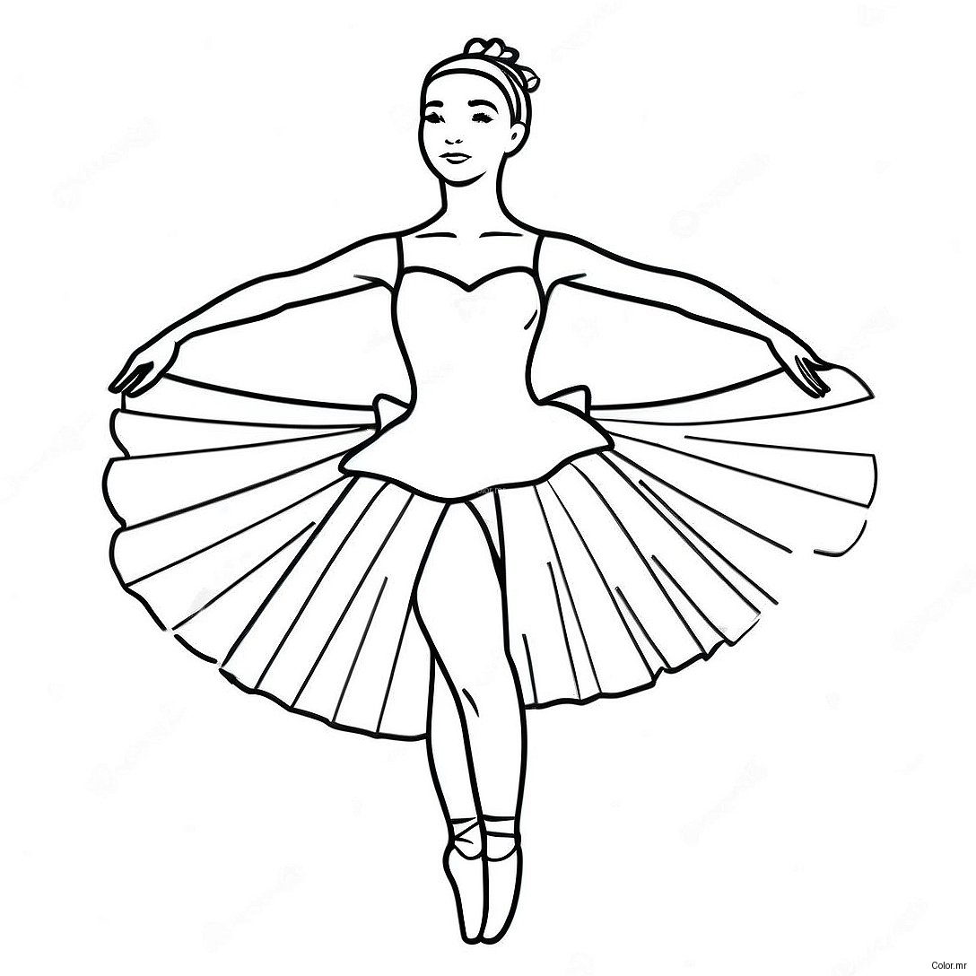 Page A Colorier Ballerine Realiste 12567 10460
