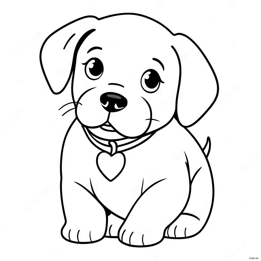 Page A Colorier Chiot Realiste Facile 14128 11702