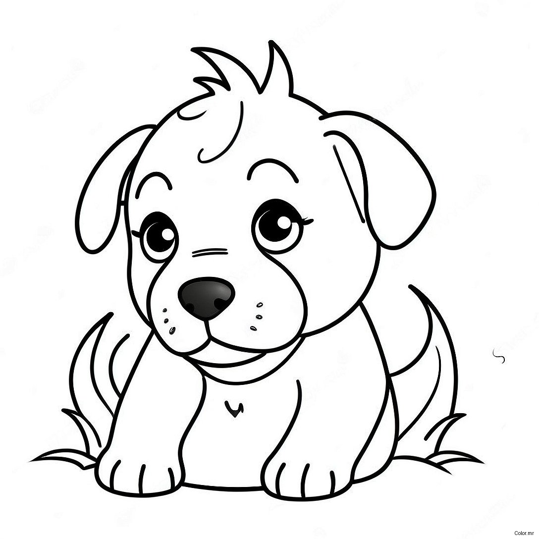 Page A Colorier Chiot Realiste Facile 14128 11704
