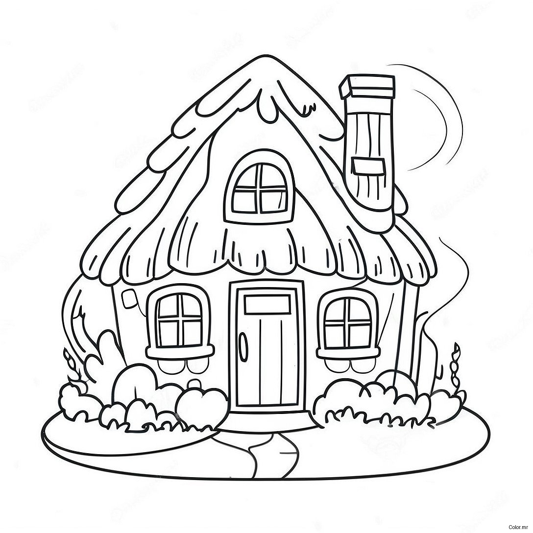 Page A Colorier Cottage Confortable 65351 54005