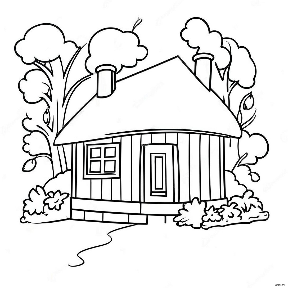 Page A Colorier Cottage Confortable 65351 54007