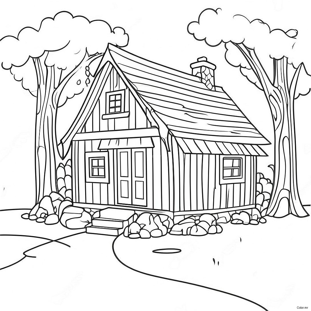 Page A Colorier Cottage Douillet 5825 4653