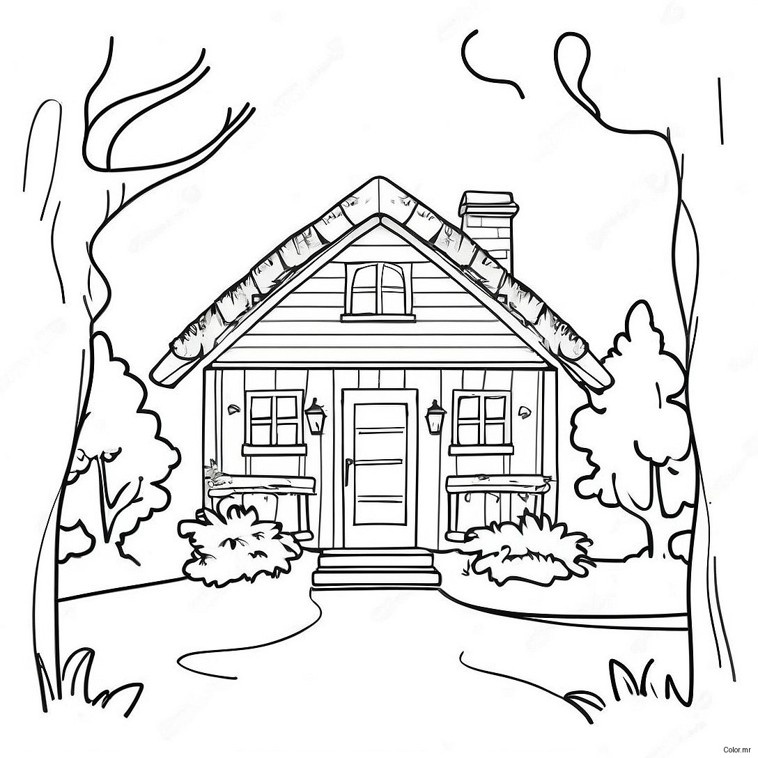 Page A Colorier Cottage 70093 57958