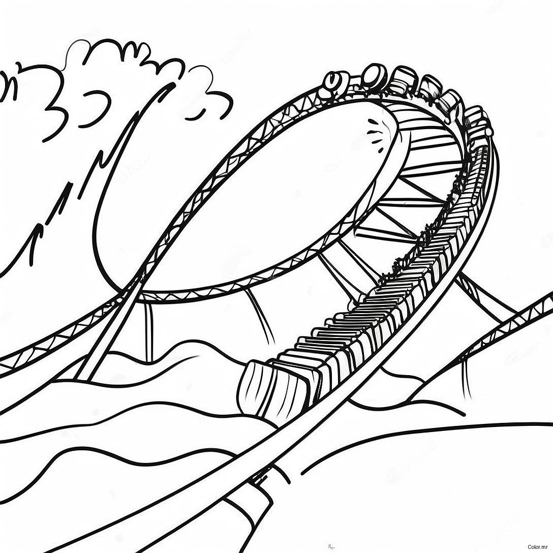 Page A Colorier Daventure De Montagnes Russes 24174 22238