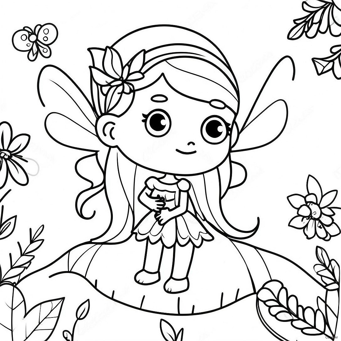 Page A Colorier De Belle Fee Realiste 46213 38487