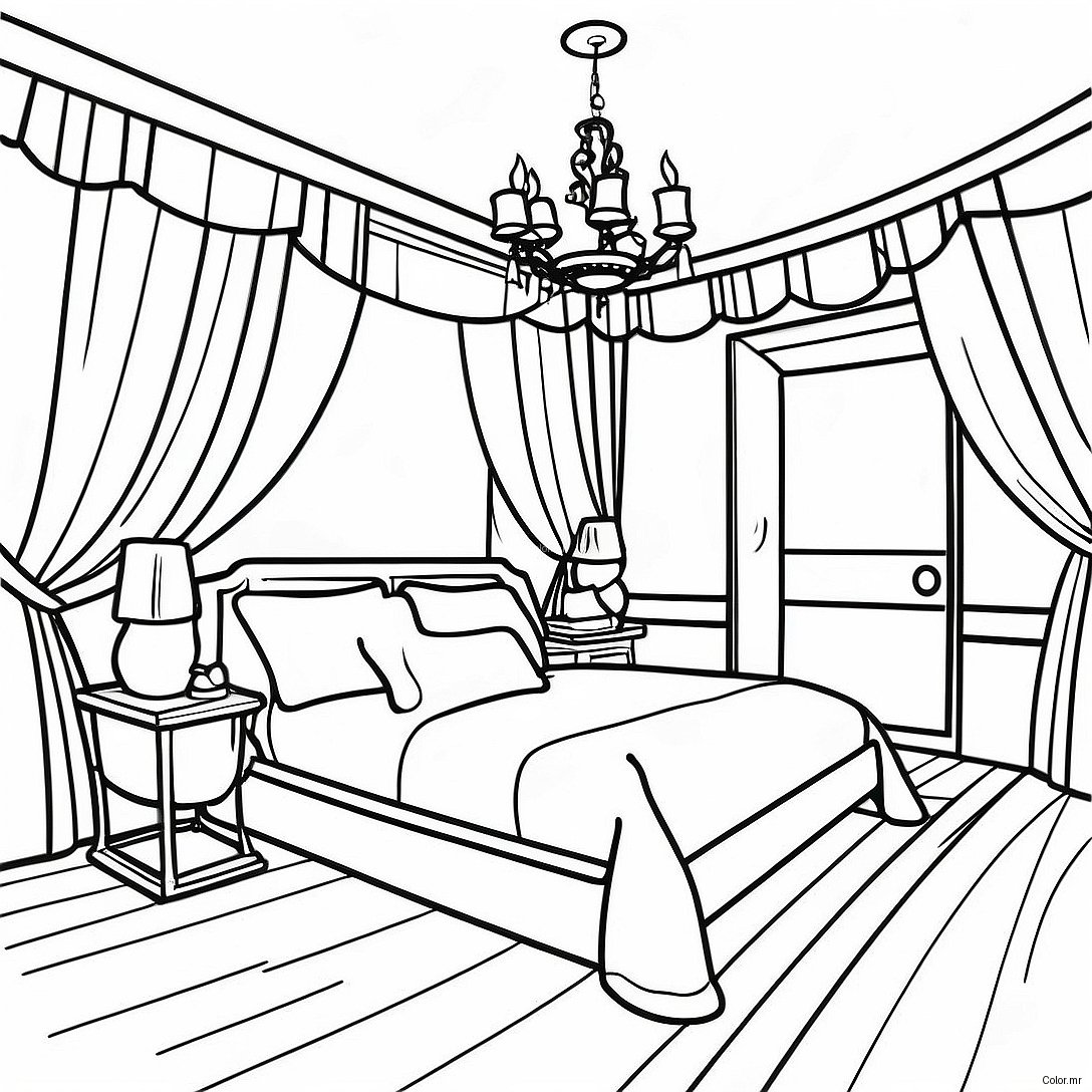 Page A Colorier De Chambre Realiste 16752 14102