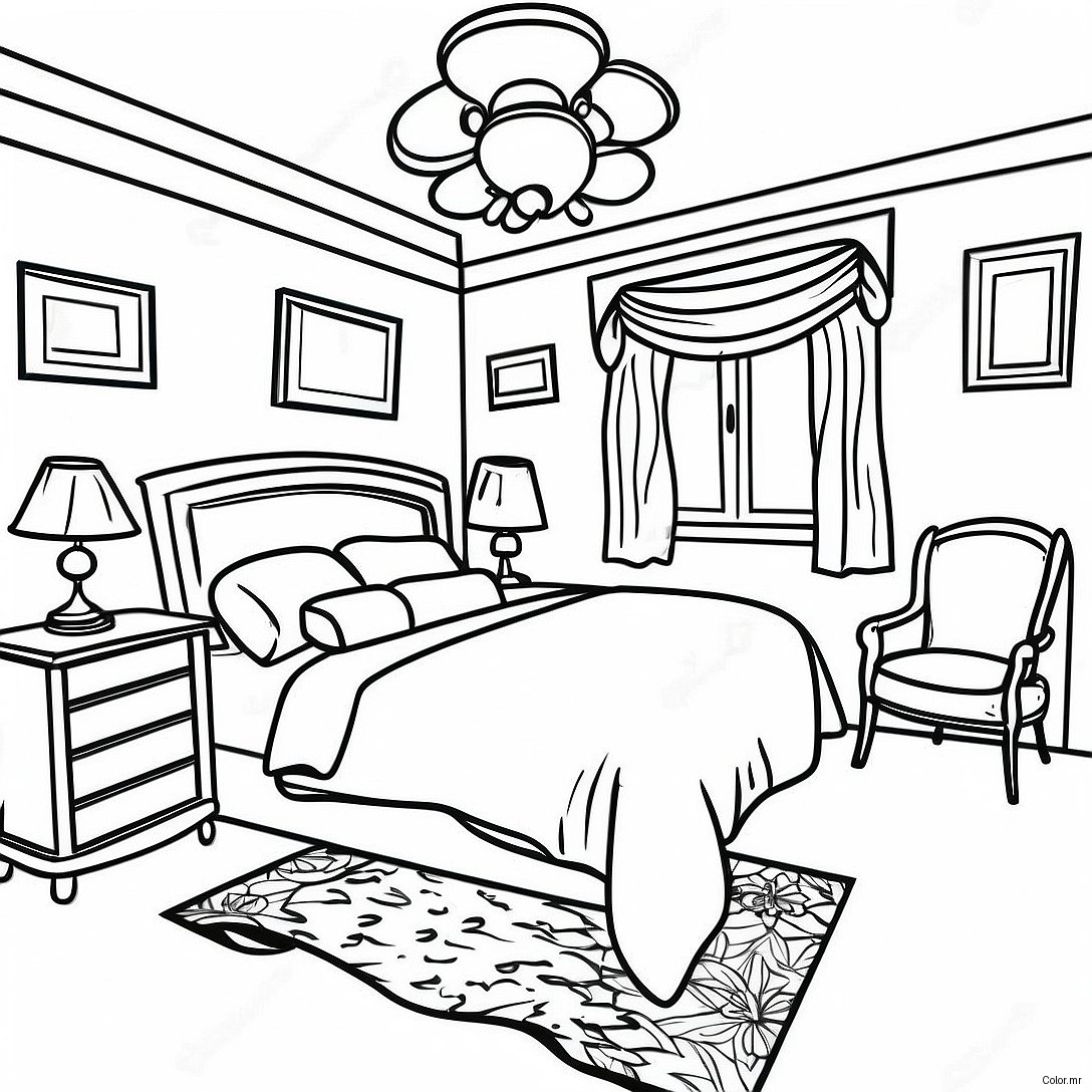 Page A Colorier De Chambre Realiste 16752 14103