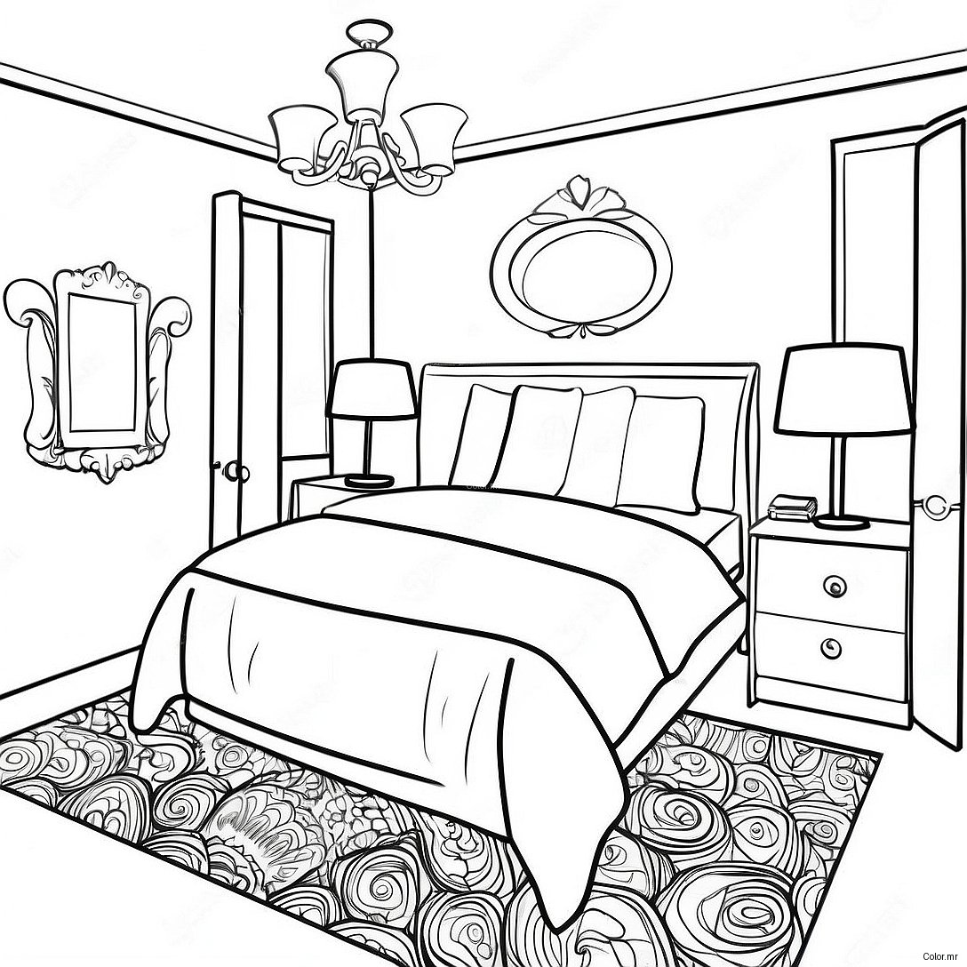 Page A Colorier De Chambre Realiste 16752 14104