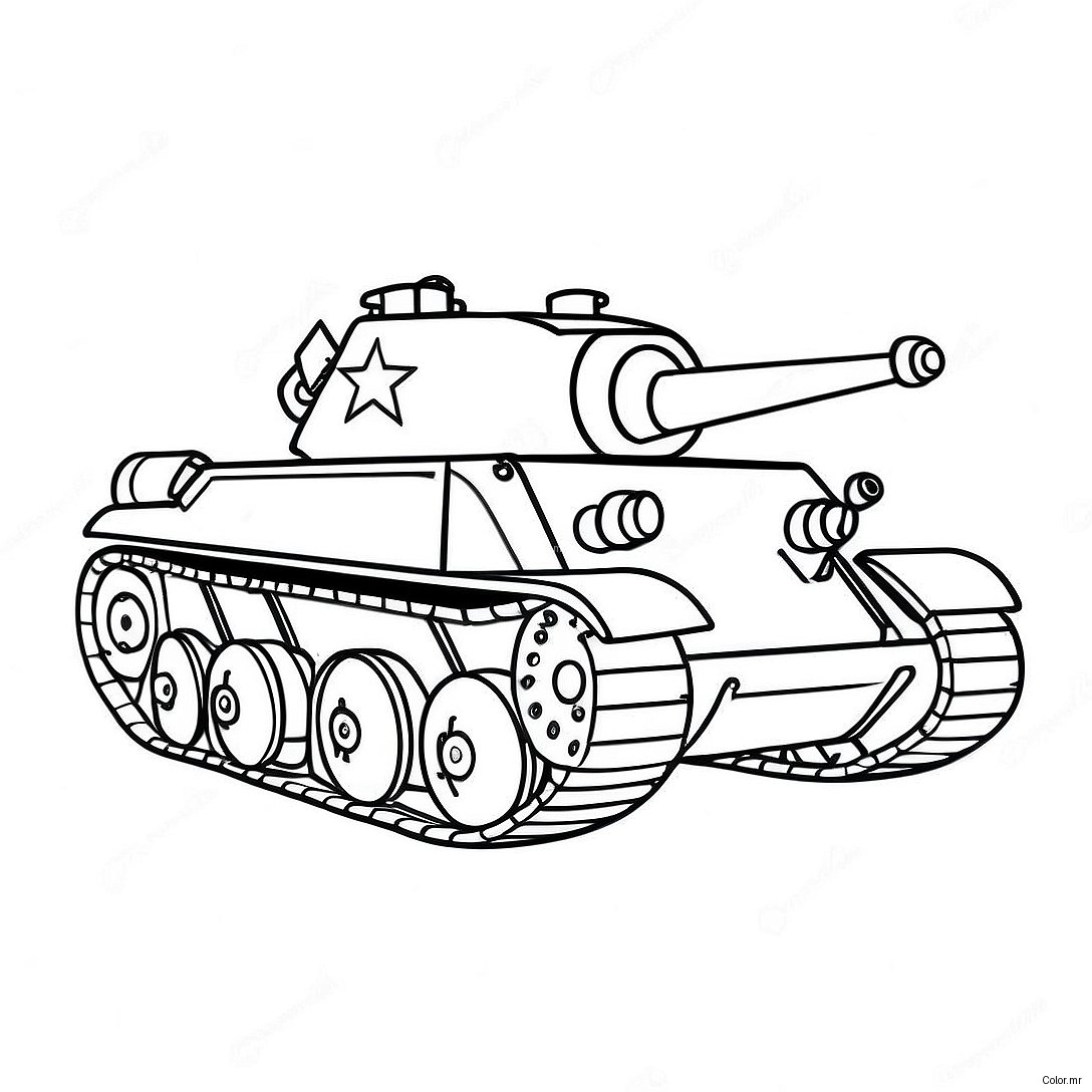 Page A Colorier De Char Ww2 Realiste 20793 19249
