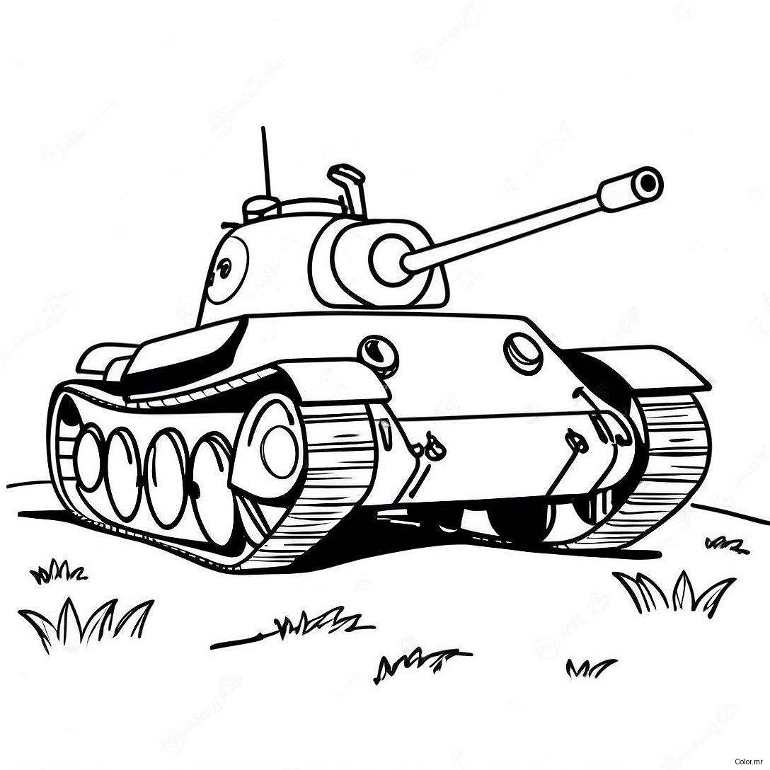 Page A Colorier De Char Ww2 Realiste 20793 19250