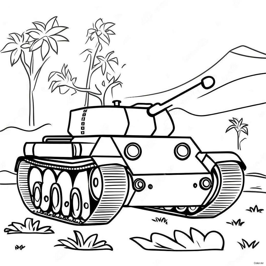 Page A Colorier De Char Ww2 Realiste 20793 19251