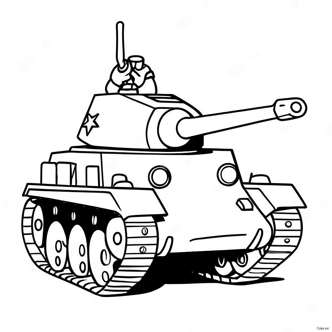 Page A Colorier De Char Ww2 Realiste 20793 19252