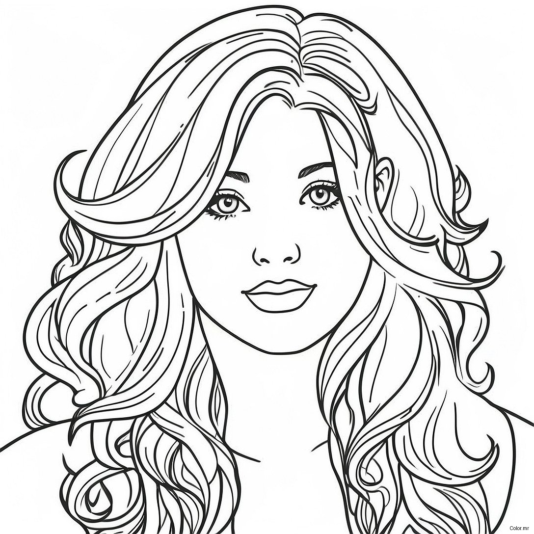 Page A Colorier De Cheveux Realistes 34022 28278