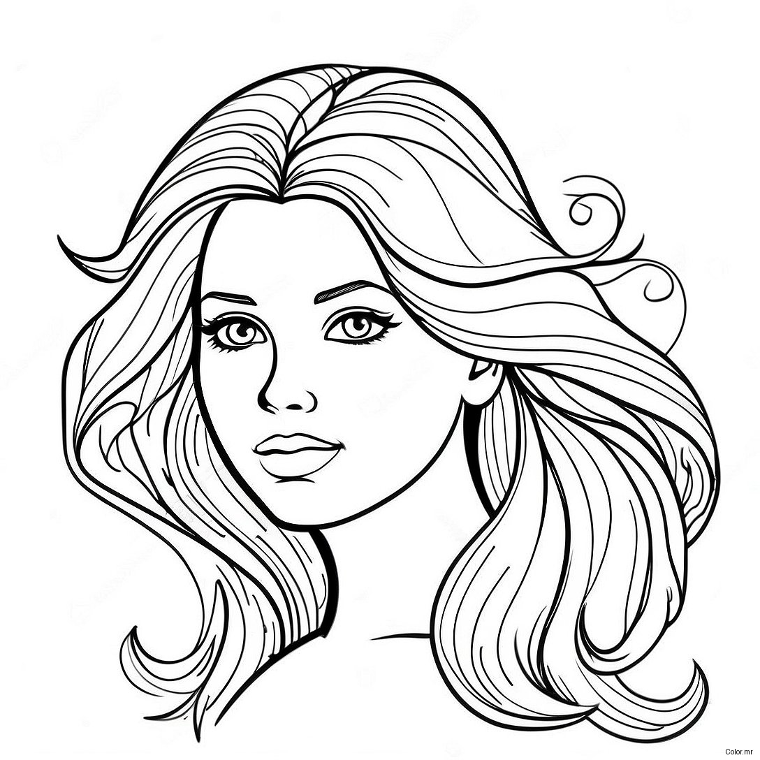 Page A Colorier De Cheveux Realistes 34022 28279