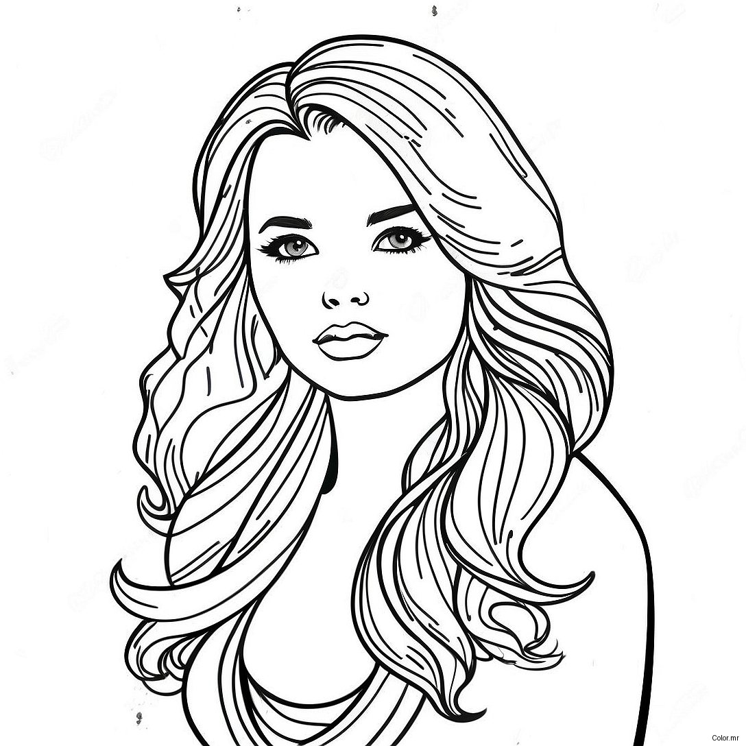 Page A Colorier De Cheveux Realistes 34022 28280