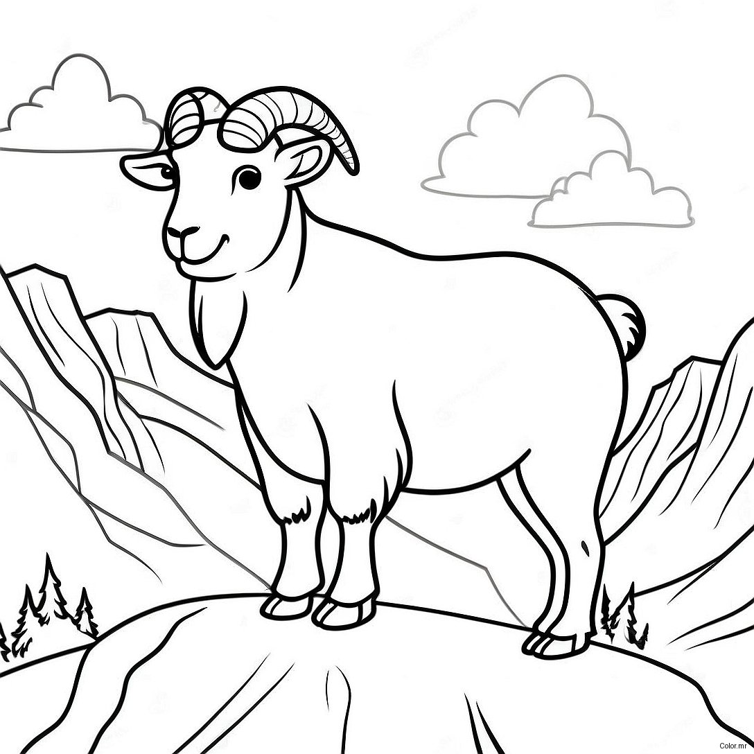 Page A Colorier De Chevre De Montagne Majestueuse 73706 60831