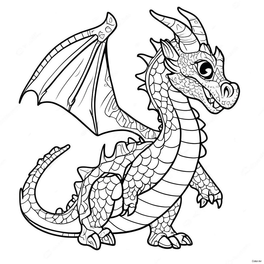 Page A Colorier De Dragon Realiste Avance 13327 11062