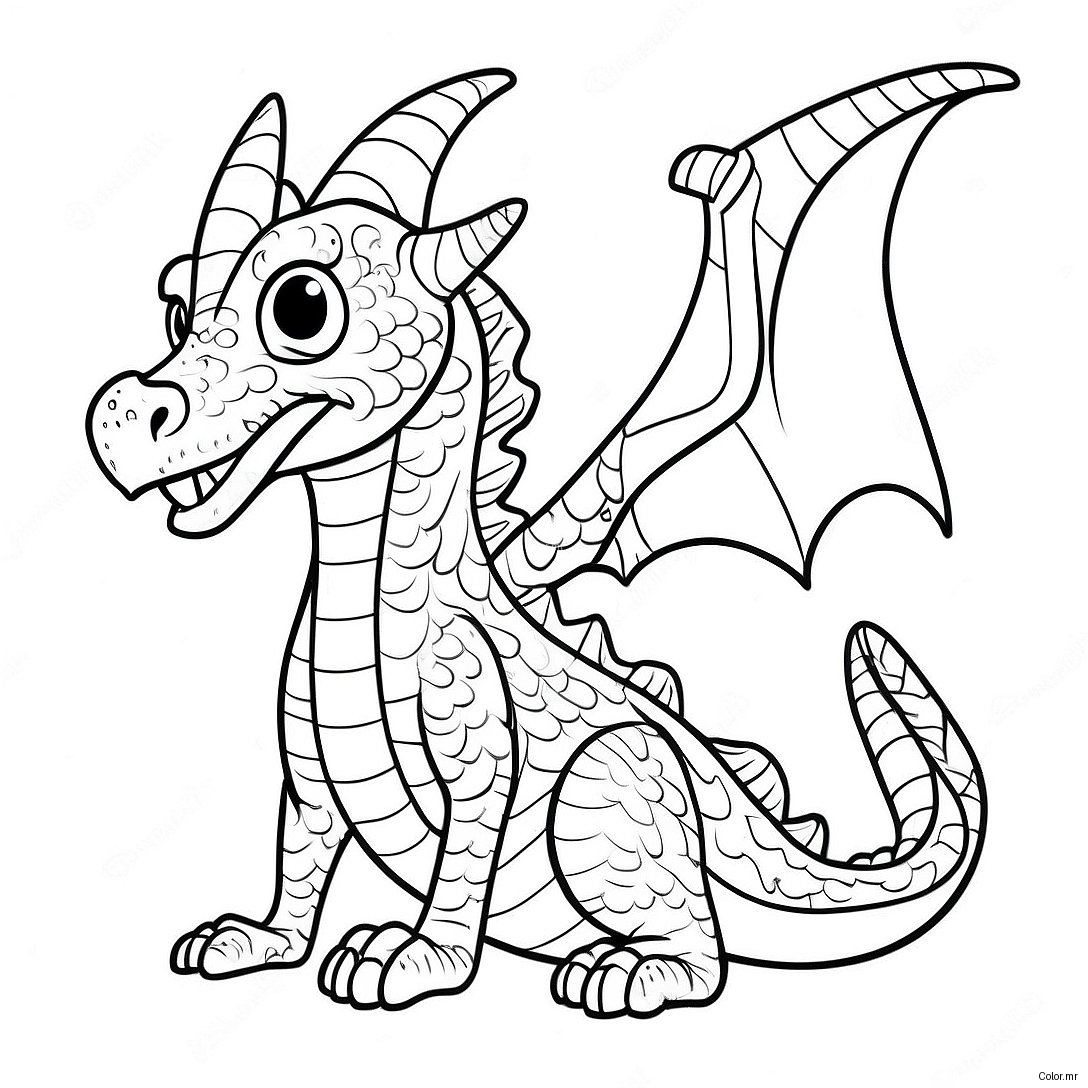 Page A Colorier De Dragon Realiste Avance 13327 11063