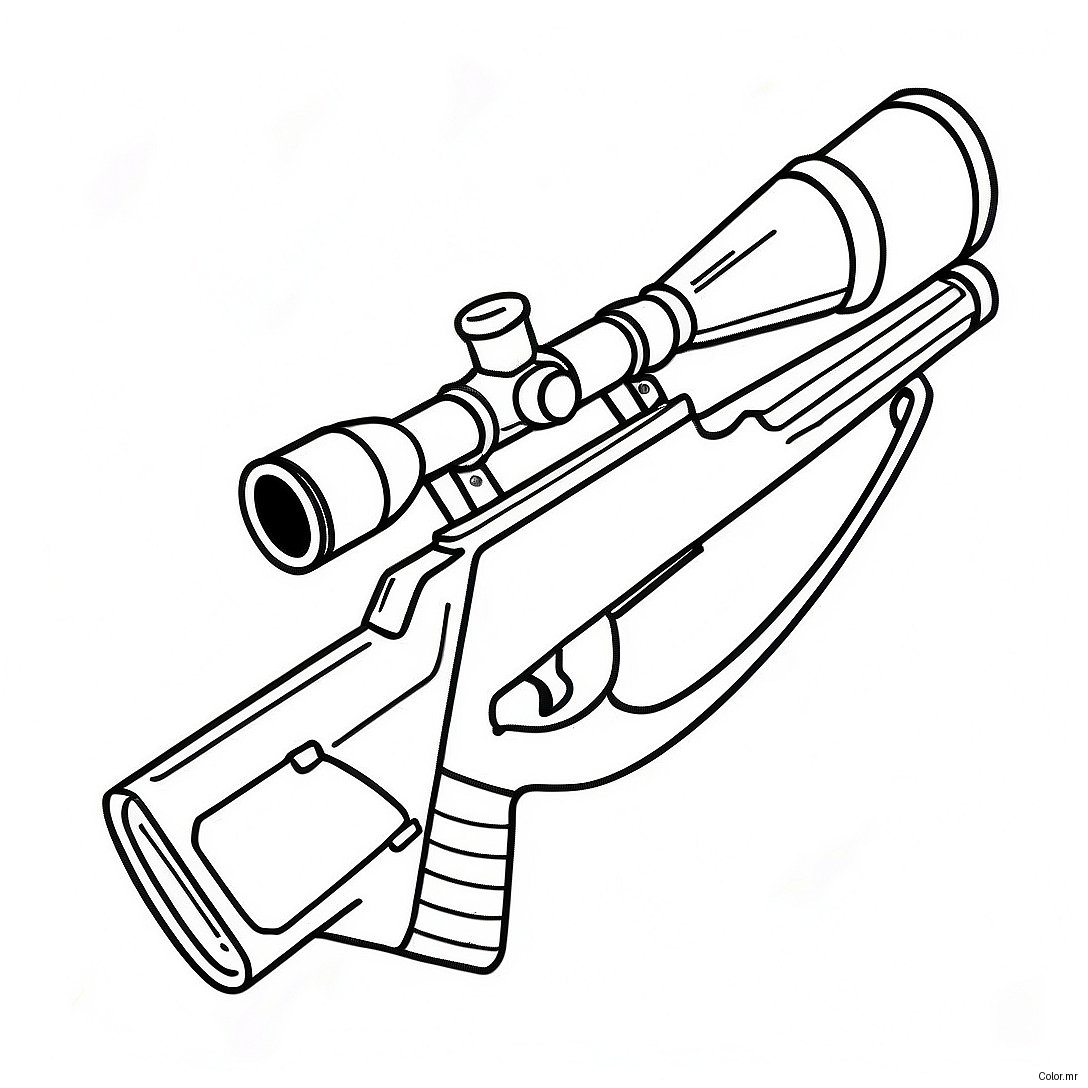 Page A Colorier De Fusil De Sniper Realiste 29788 26840