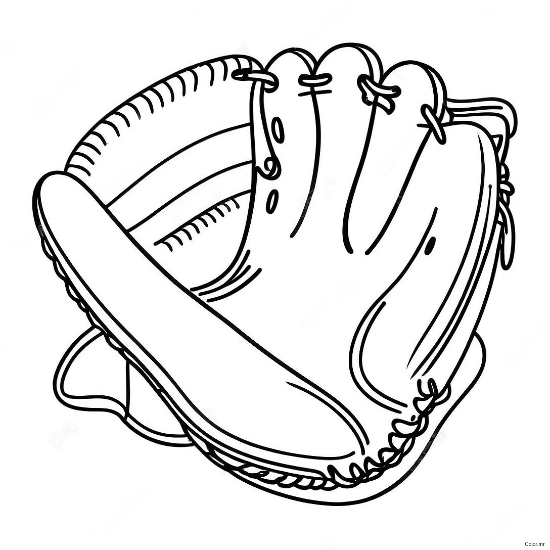 Page A Colorier De Gants De Baseball Vintage 52277 43501