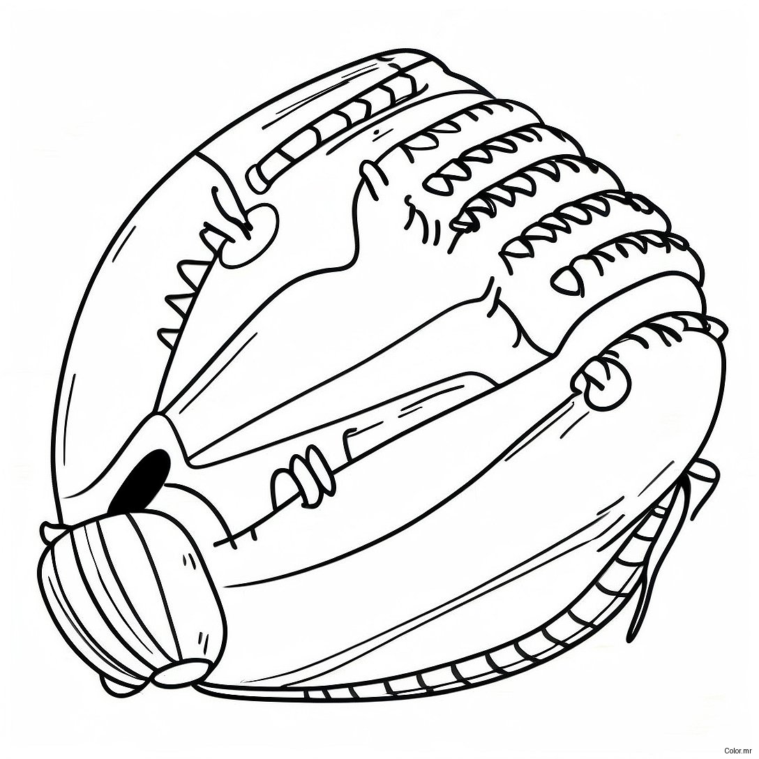 Page A Colorier De Gants De Baseball Vintage 52277 43502