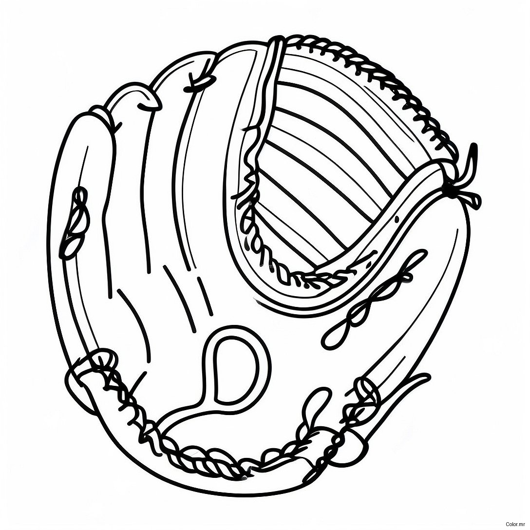Page A Colorier De Gants De Baseball Vintage 52277 43503