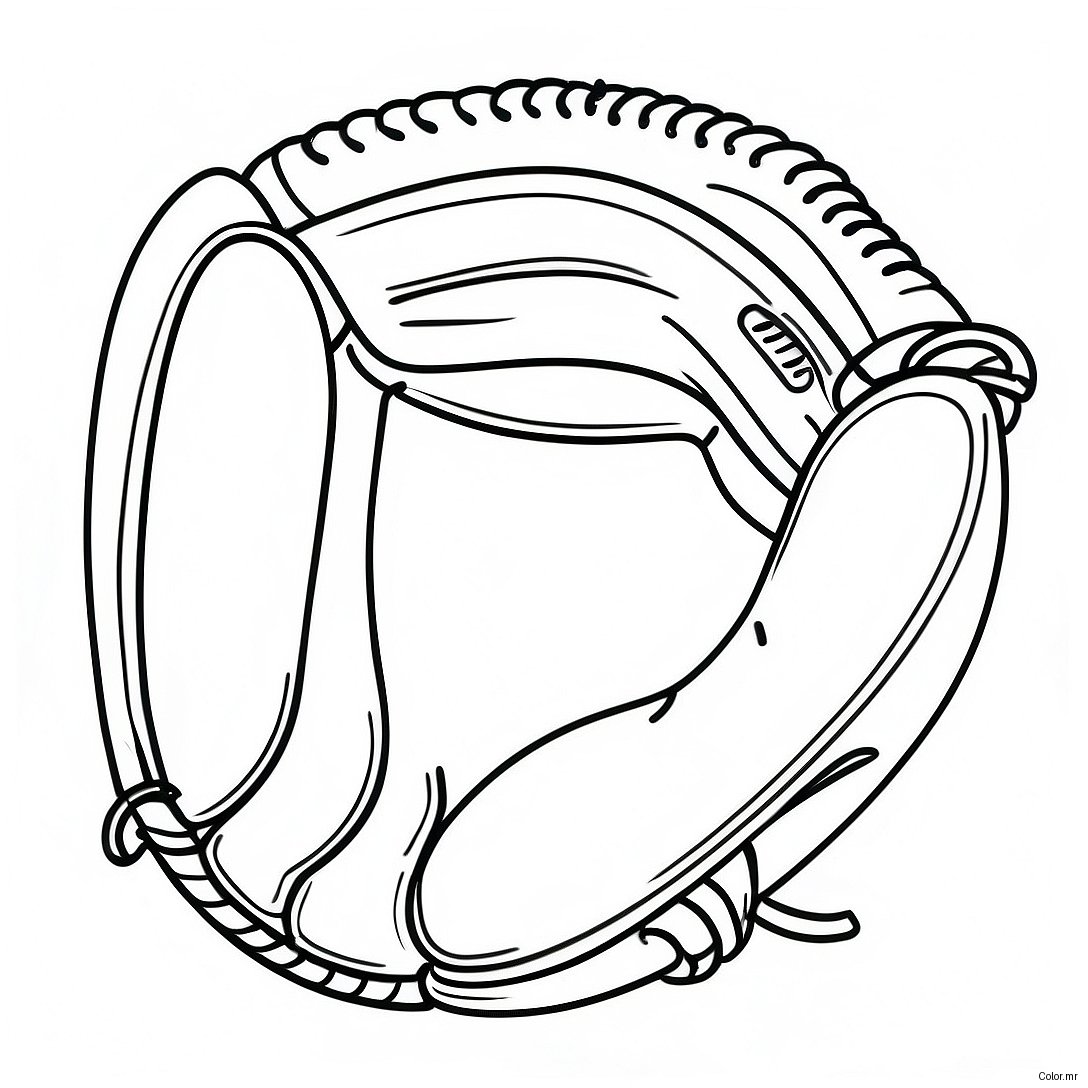 Page A Colorier De Gants De Baseball Vintage 52277 43504