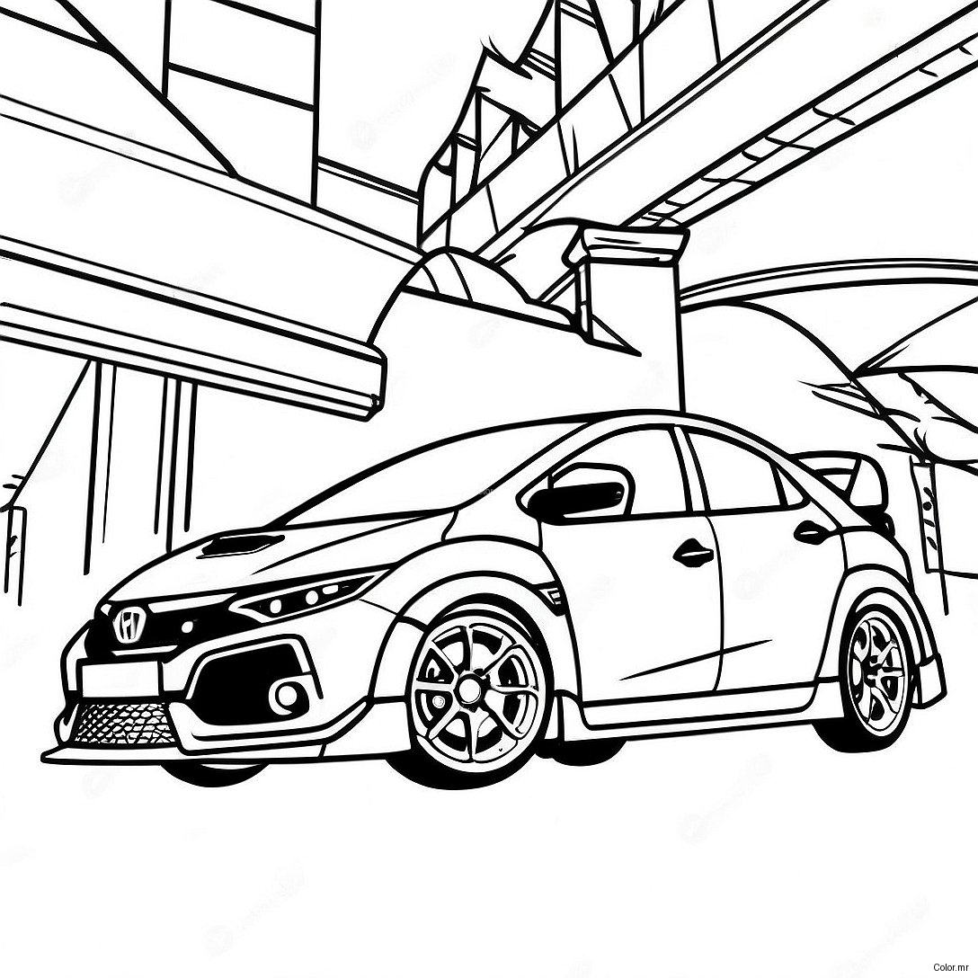Page A Colorier De Honda Civic Type R 56701 47121