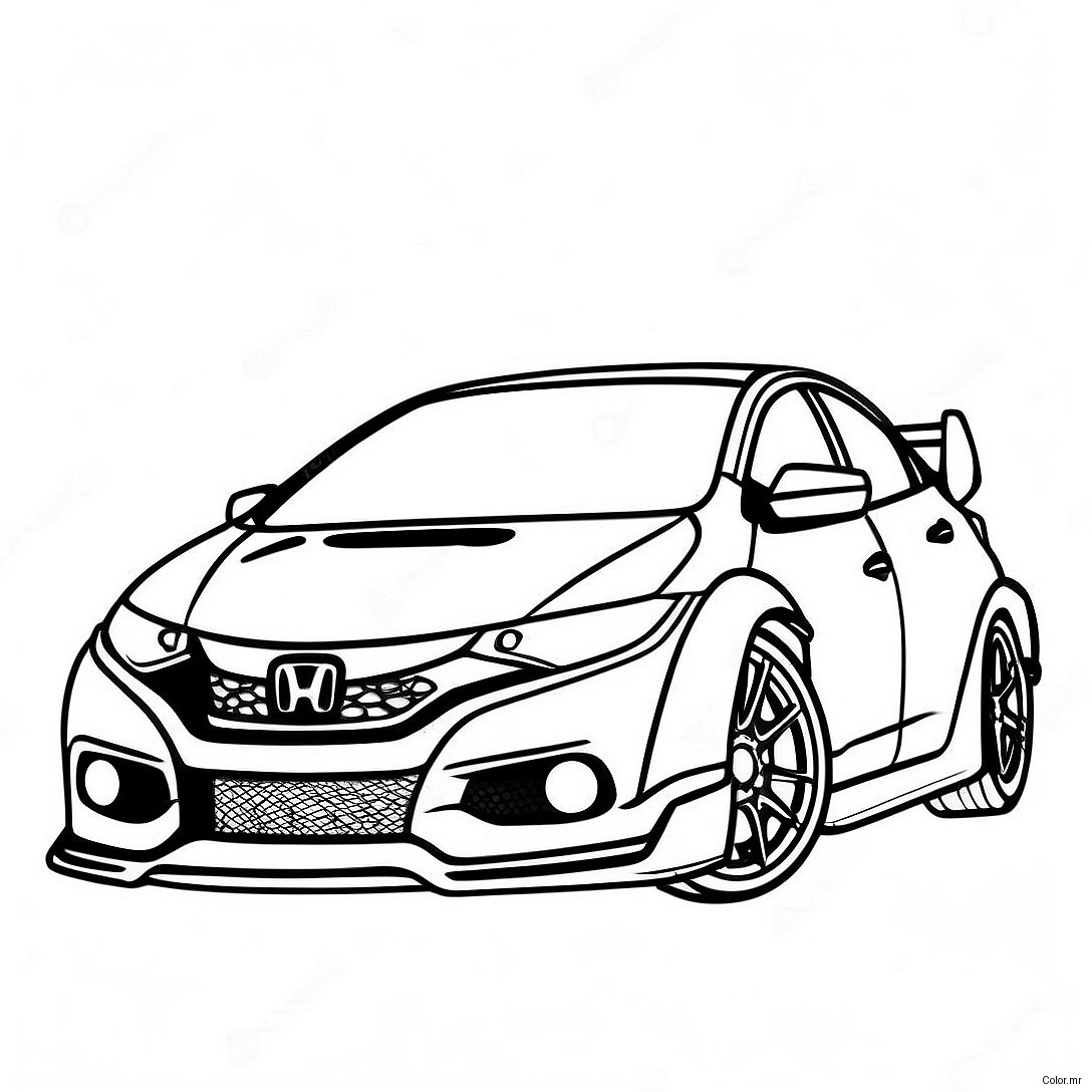 Page A Colorier De Honda Civic Type R 56701 47123