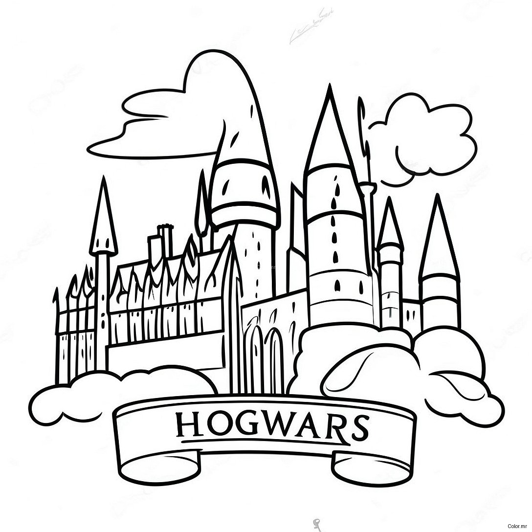Page A Colorier De Lheritage De Poudlard 61976 51359