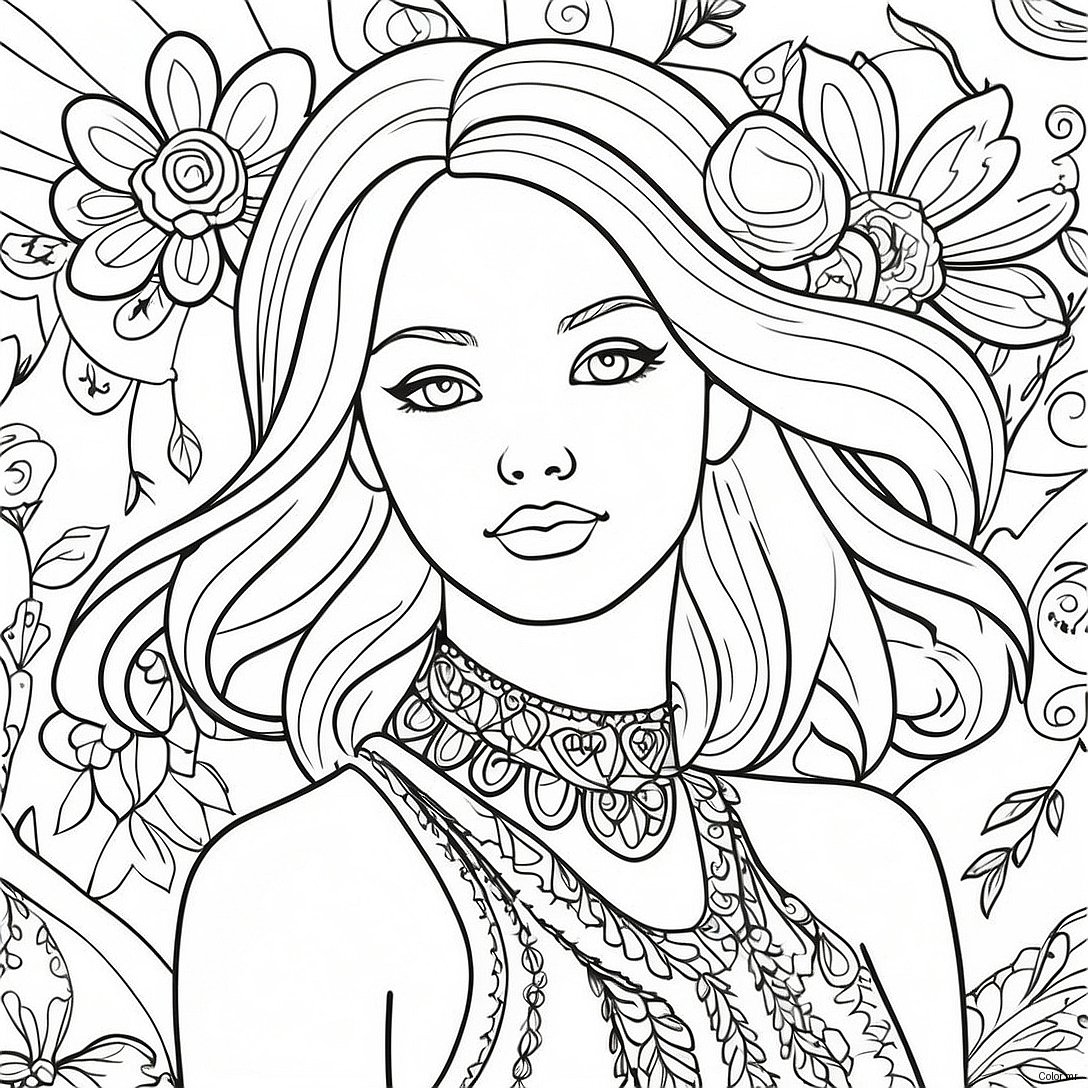 Page A Colorier De Mode Realiste 38416 31938