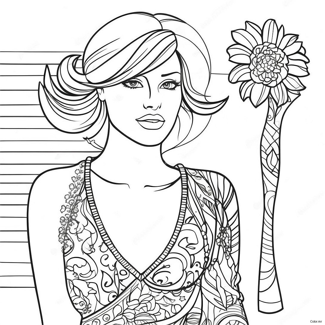 Page A Colorier De Mode Realiste 38416 31939