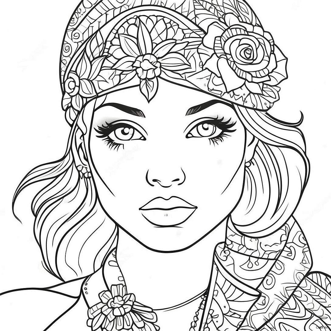 Page A Colorier De Mode Realiste 38416 31940