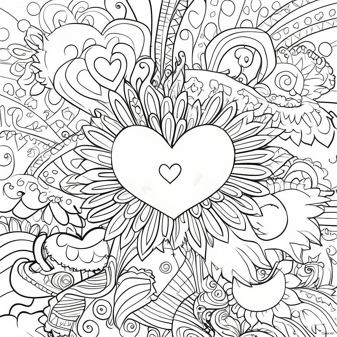 Page A Colorier De Partage De Lamour 50604 42169