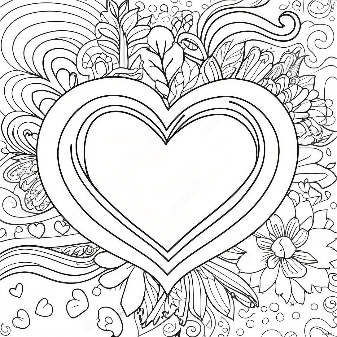 Page A Colorier De Partage De Lamour 50604 42170