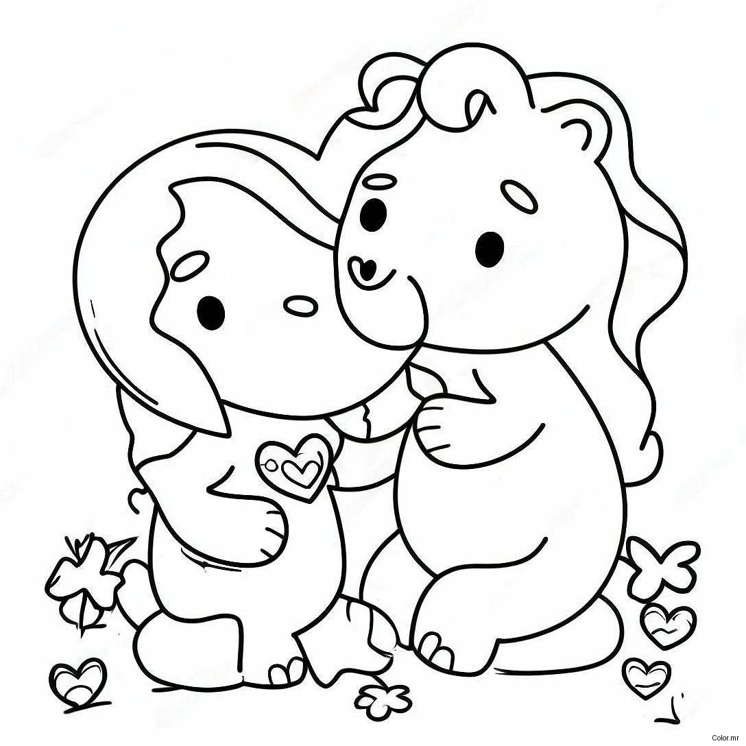 Page A Colorier De Partage De Lamour 50604 42172