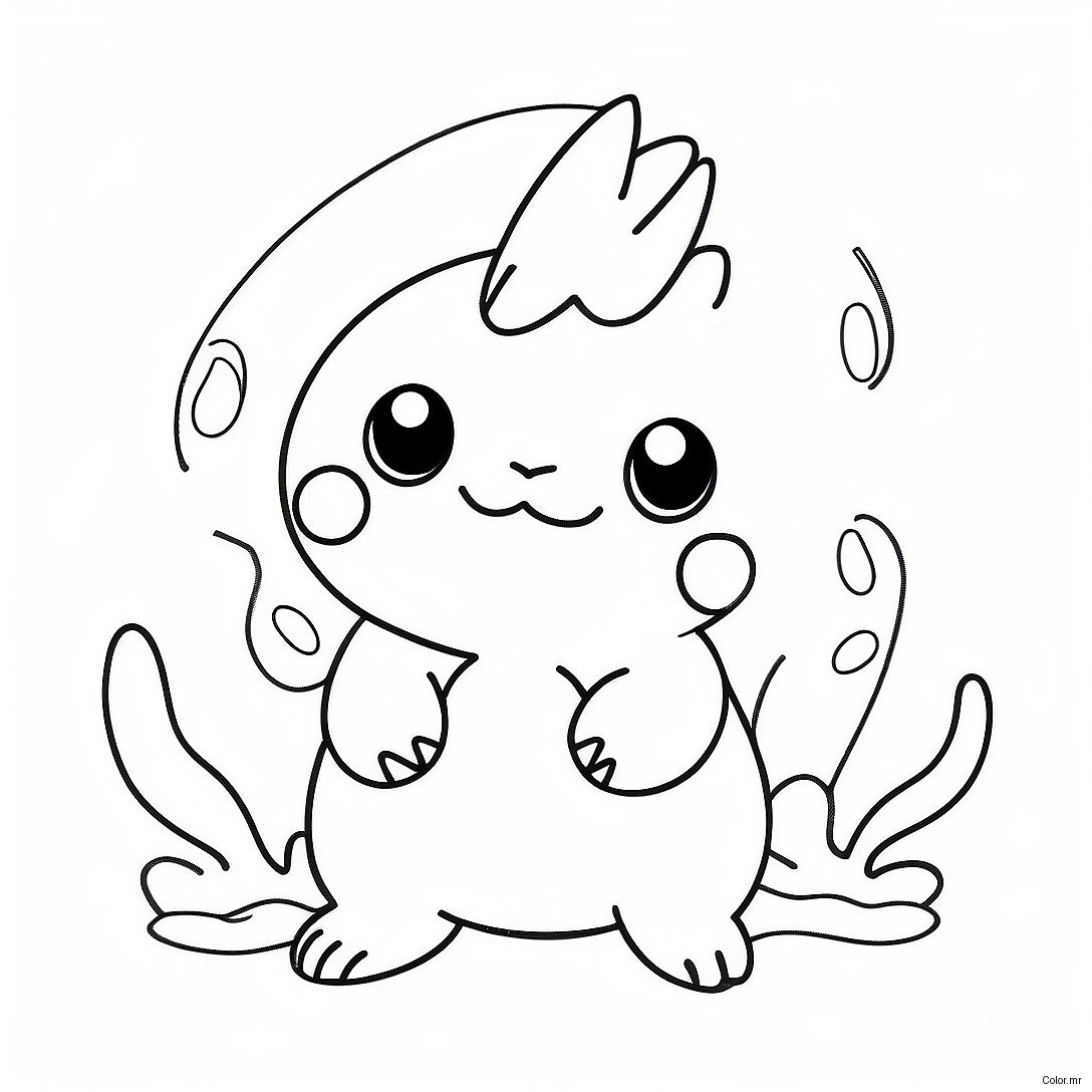 Page A Colorier De Pokemon De Type Eau Mignon 19749 18451