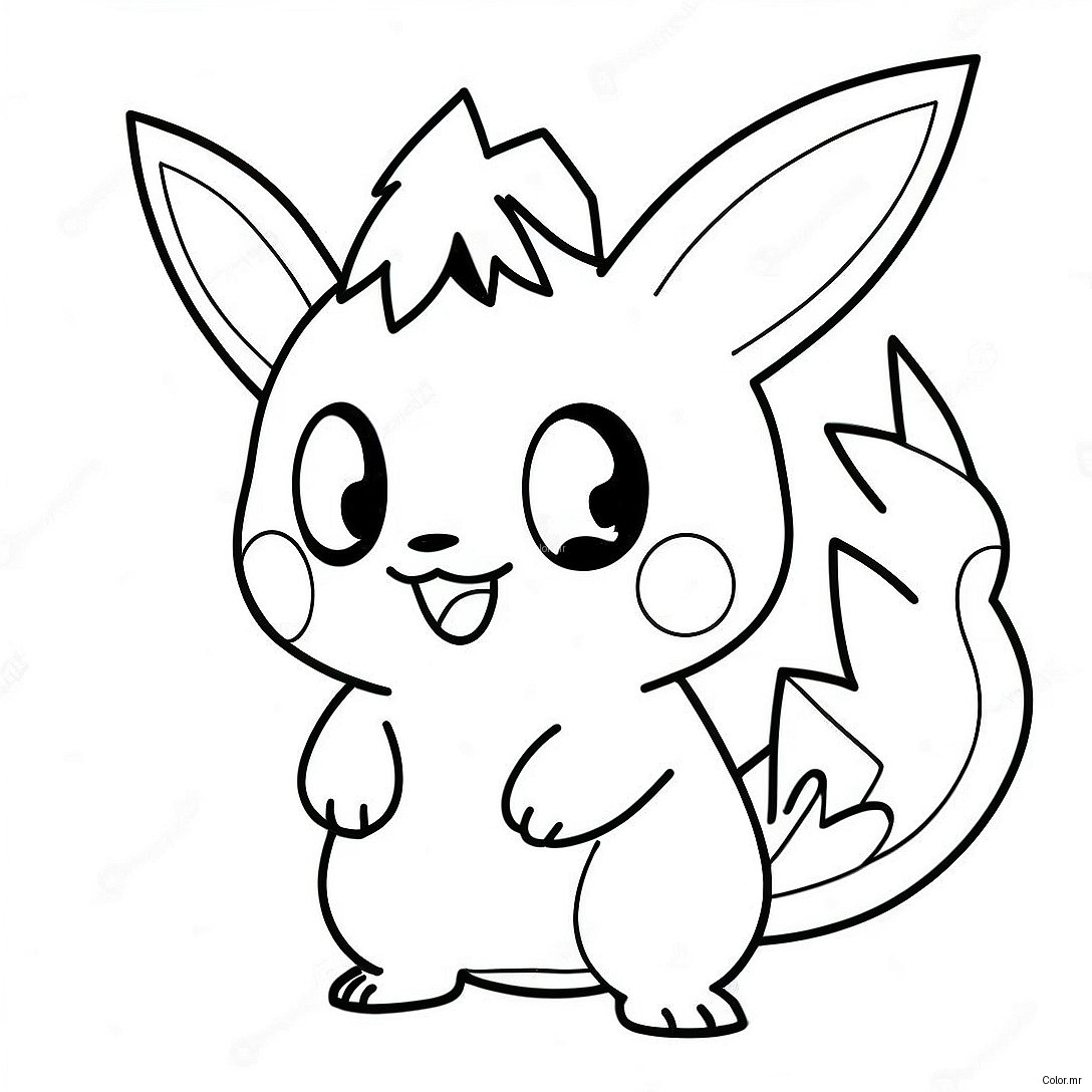 Page A Colorier De Pokemon De Type Electrique 60476 50170