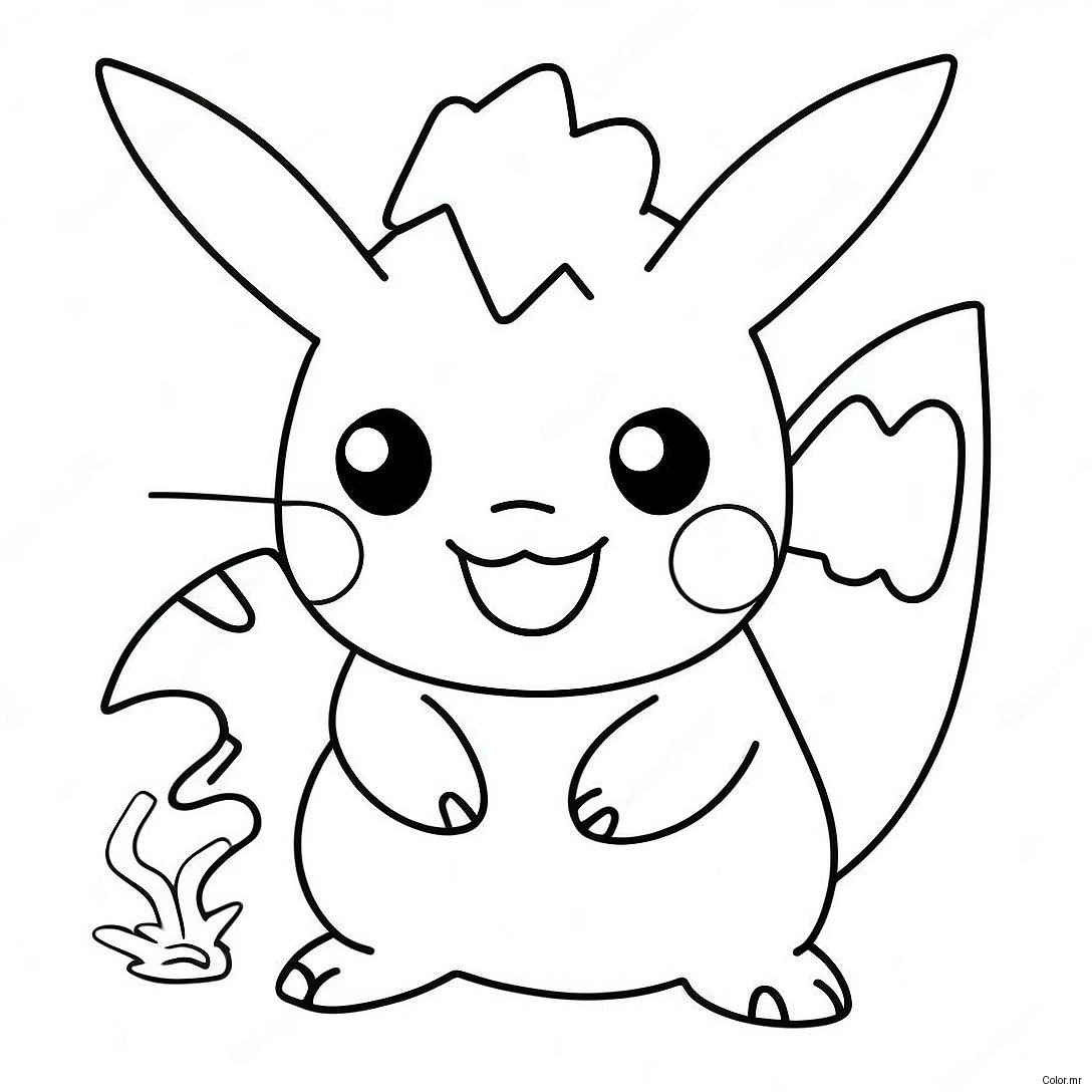 Page A Colorier De Pokemon De Type Electrique 60476 50171