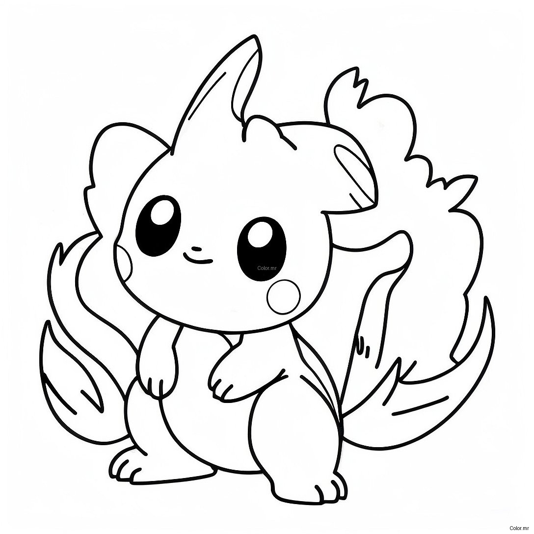 Page A Colorier De Pokemon De Type Feu 39837 33047
