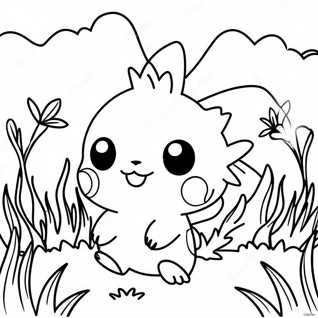 Page A Colorier De Pokemon De Type Herbe 38406 31934