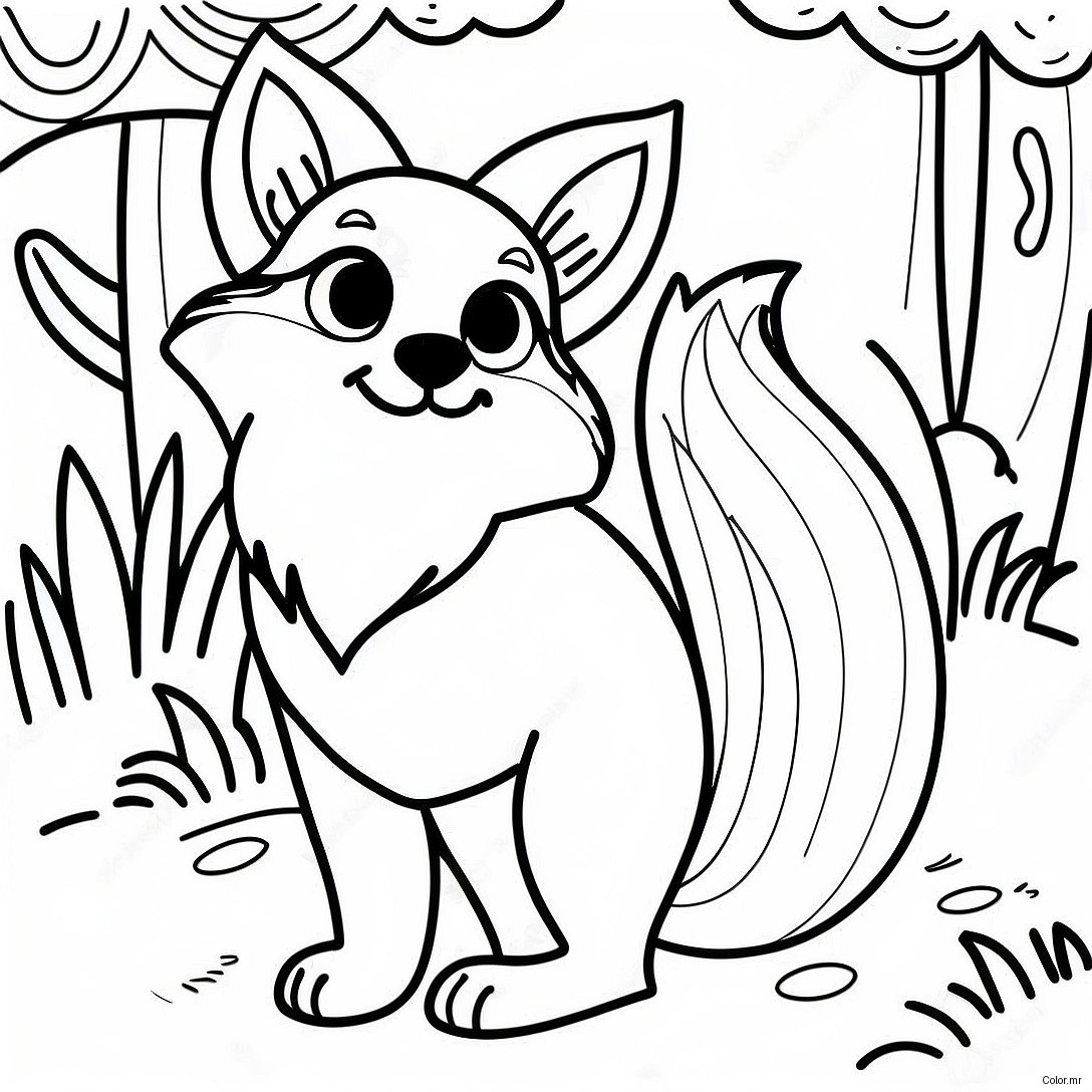 Page A Colorier De Renard Realiste 22773 20955