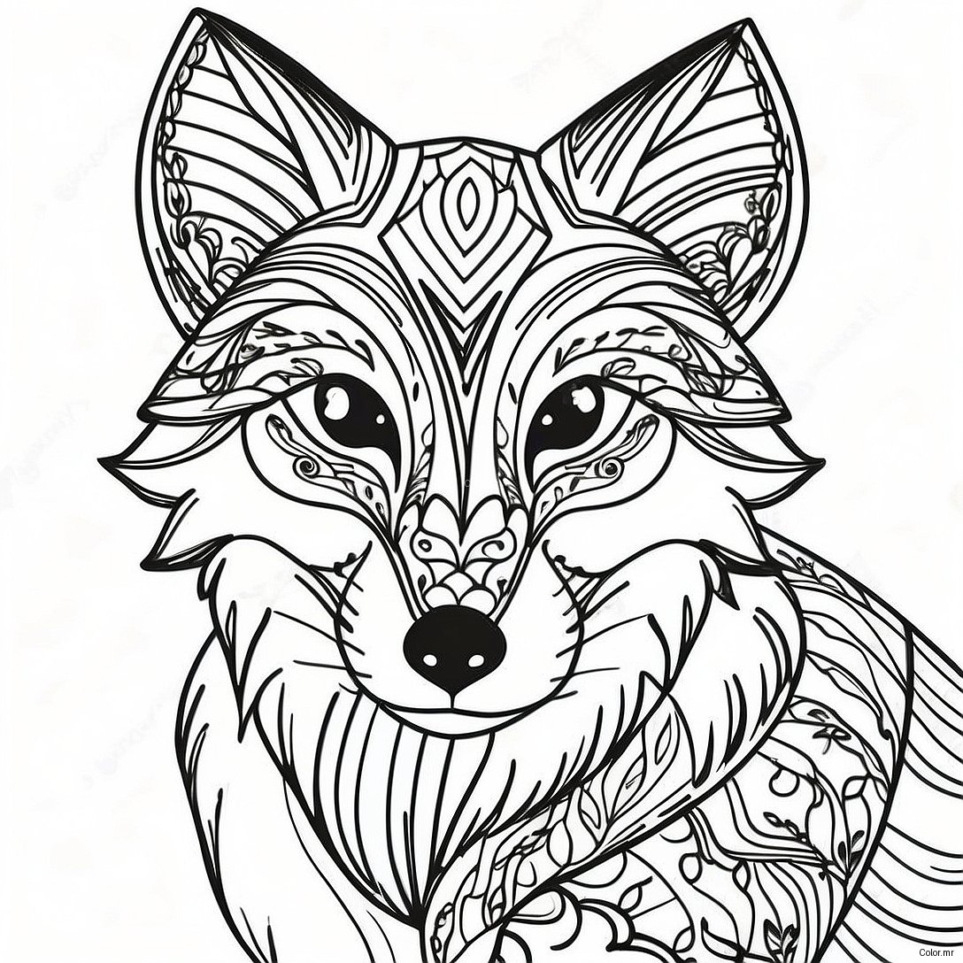 Page A Colorier De Renard Realiste 22773 20956