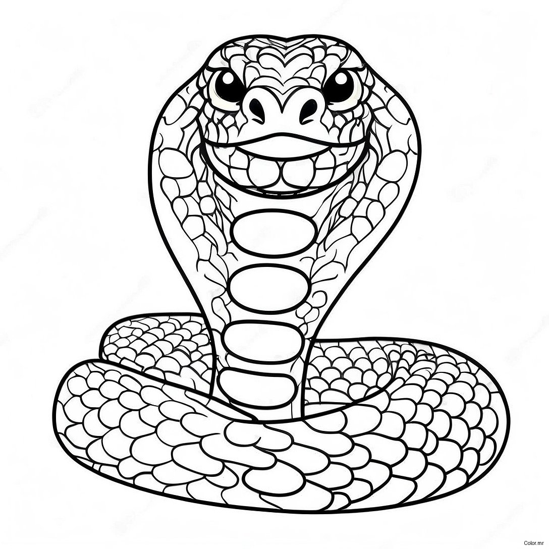 Page A Colorier De Serpent Realiste 4731 3801