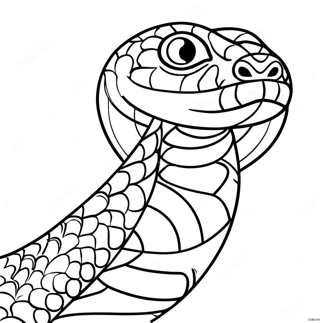 Page A Colorier De Serpent Realiste 4731 3802