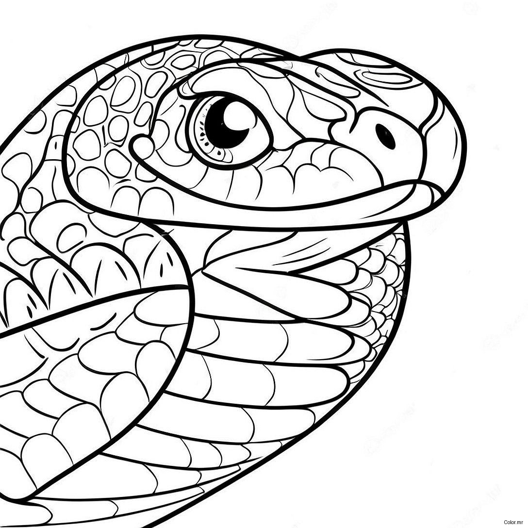 Page A Colorier De Serpent Realiste 4731 3804