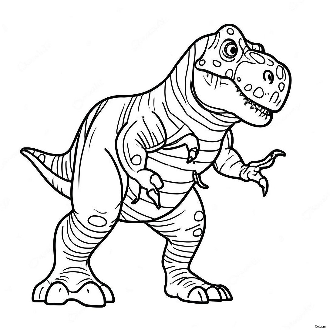 Page A Colorier De T Rex Realiste 931 744