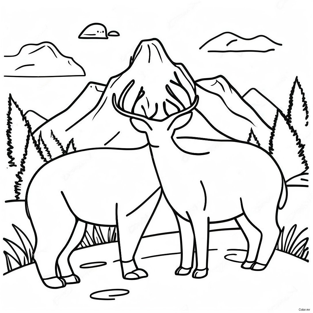Page A Colorier Des Animaux De Montagne 73705 60826